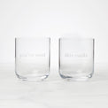 This Rocks & You're Neat Double Old-Fashioned Glasses, Set of 2