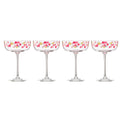 It's Raining Confetti Coupe Glasses, Set of 4
