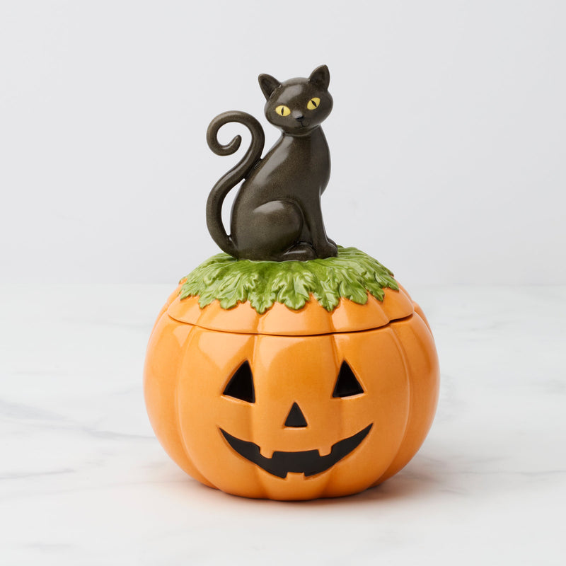 Haunted Halloween Covered Candy Jar