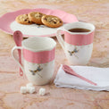 Butterfly Meadow Color Mugs with Spoons, Set of 8
