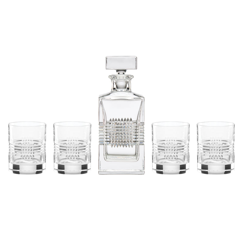 Sloane Crystsal 5-Piece Whiskey Set