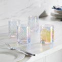 Tuscany Classics Iridescent Double Old-Fashioned Glasses, Set of 4