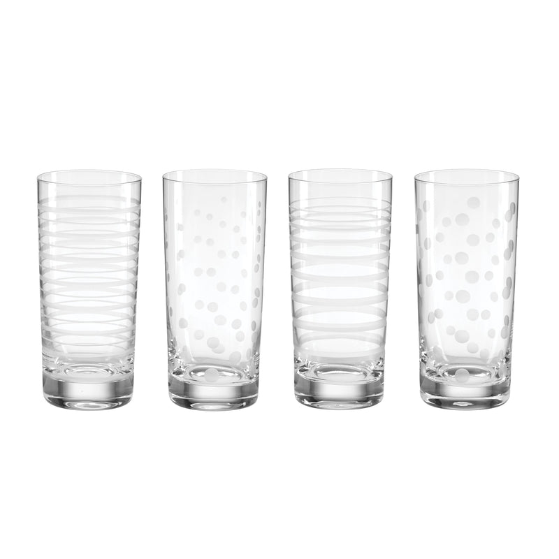 Mingle Highball Glasses, Set of 4