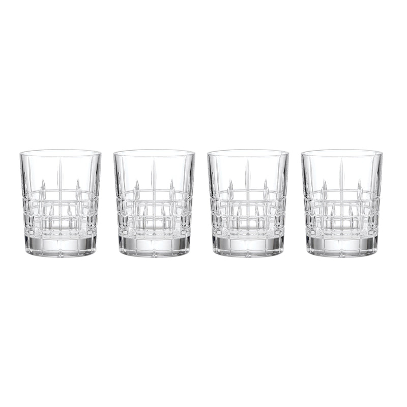 Deklan Crystal Double Old-Fashioned Glasses, Set of 4