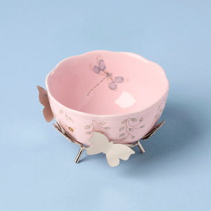 Butterfly Meadow Bowl with Stand