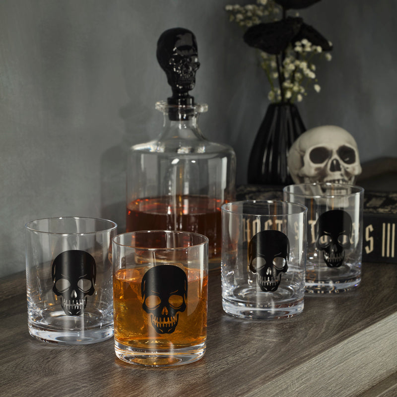 Vintro Halloween Skeleton 5-Piece Whiskey Set