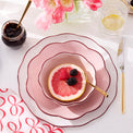 Garden Party Pink 16-Piece Dinnerware Set