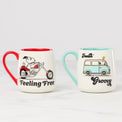 Peanuts Mugs Groovy-Feeling Free, Set of 2