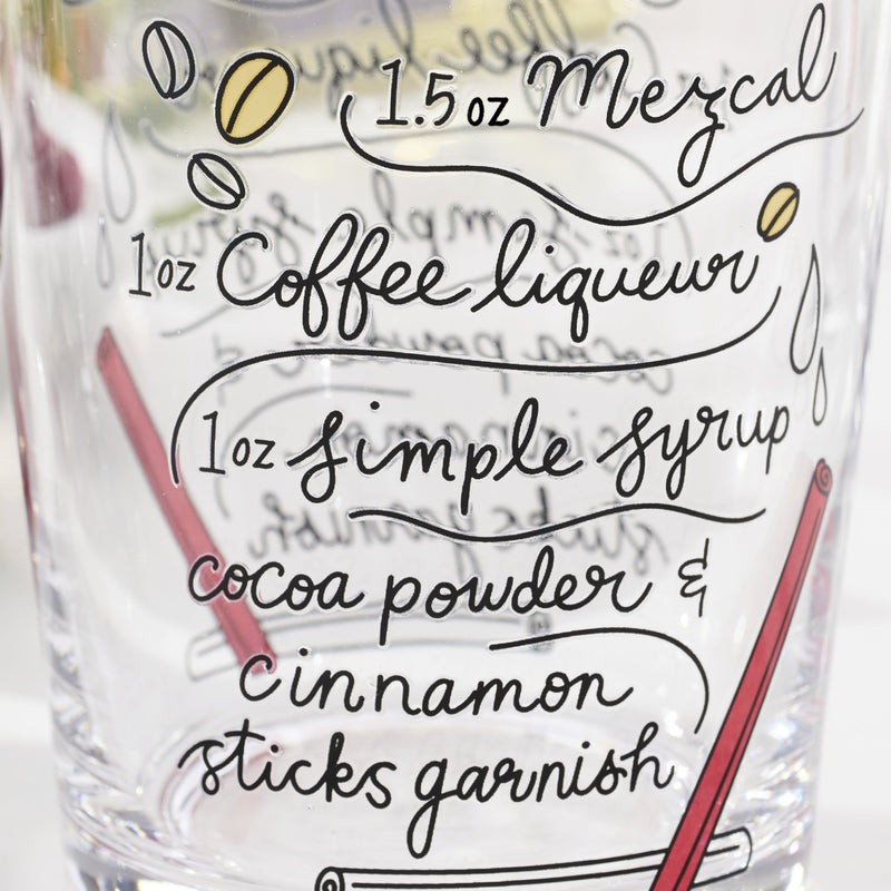 Make Merry Double Old-Fashioned Glasses, Set of 4