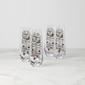 Make Merry Stemless Flute Glasses, Set of 4