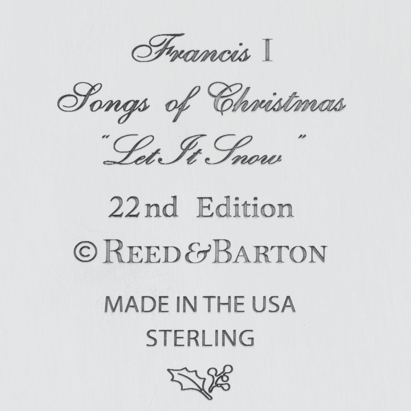 Songs Of Christmas Sterling Silver Ornament
