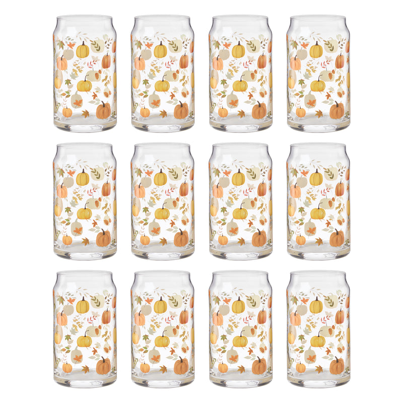 Harvest Can Cooler Glasses, Set of 12