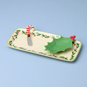 Holiday Tray Set with Spreader 3-Piece Set