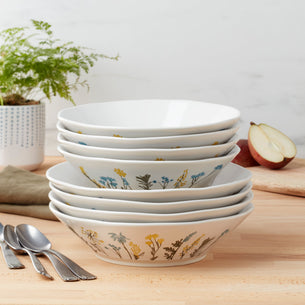 Wildflowers Pasta Bowls, Set of 4