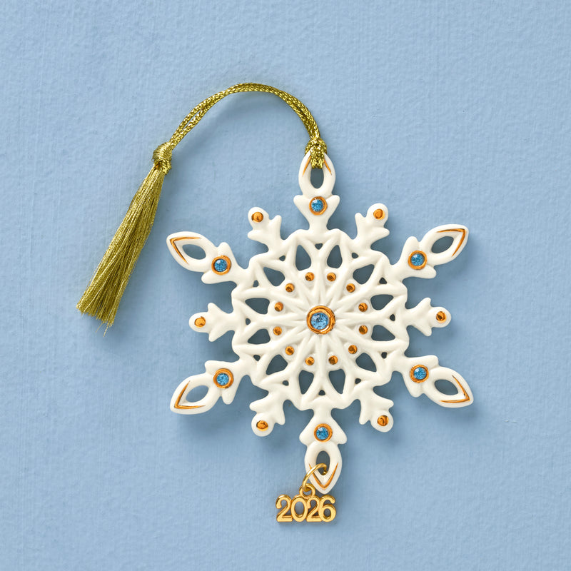 2026 Gemmed Snowflake Ornament