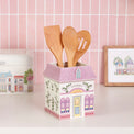 Lenox Spice Village Utensil Crock with Wood Utensils