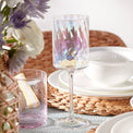 Tuscany Classics Iridescent White Wine Glasses, Set of 4