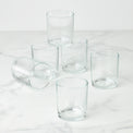 24 Seven Clear Medium Tumblers, Set of 6