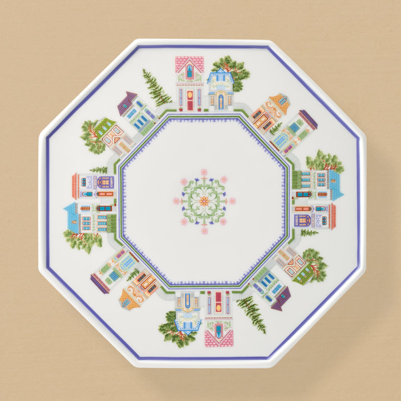 Lenox Spice Village Cake Plate