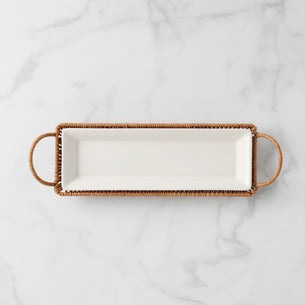 Willow & White Hors D'Oeuvres Tray with Server