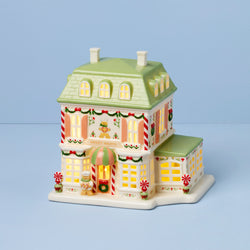 Lenox Holiday Village Sweet Shop Lit Figurine