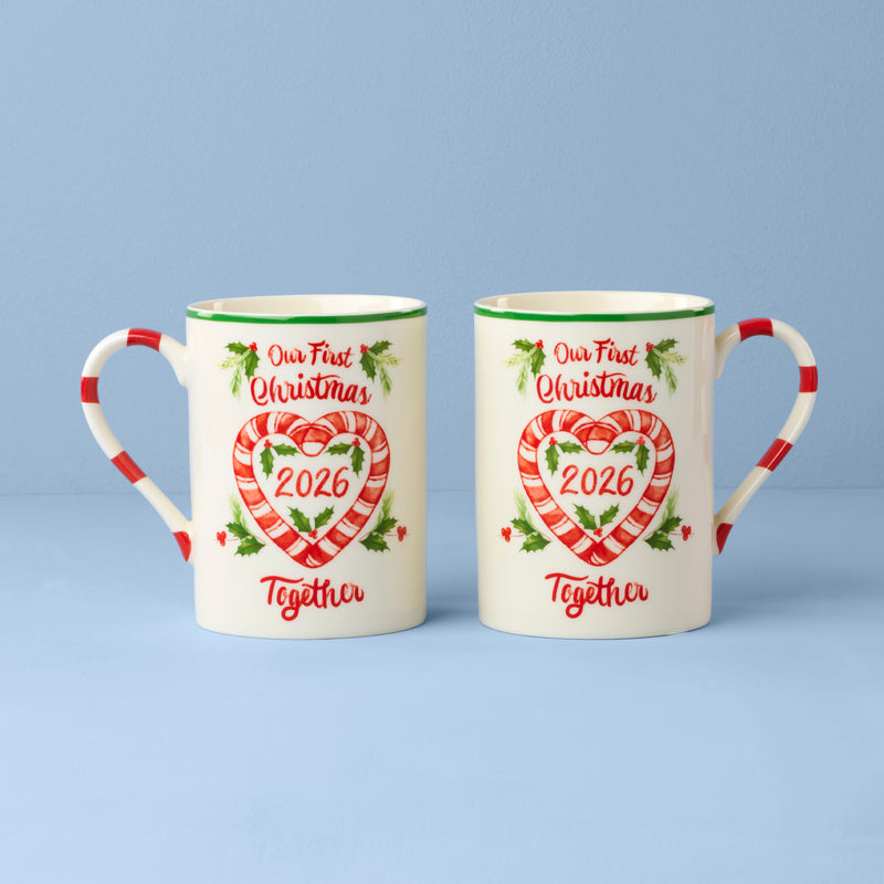 Holiday 1st Christmas Together Mug Set