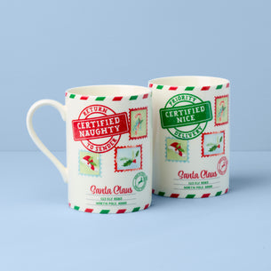 Holiday Naughty & Nice 2-Piece Mug Set