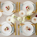 Modern White 18-Piece Dinnerware Set