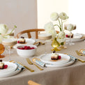 Modern White 24-Piece Dinnerware Set