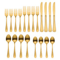 Flight Gold Satin 20-Piece Flatware Set