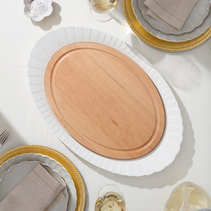 Harvest Turkey Platter and Carving Set of 4