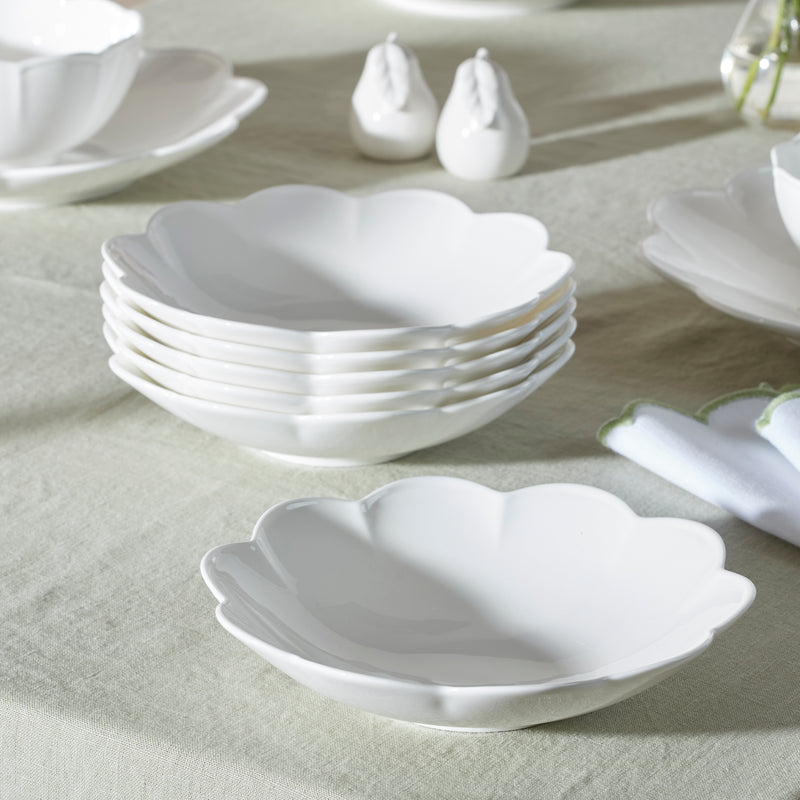 Studio 1414 Scallop Pasta Bowls, Set of 6
