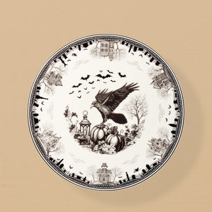 Haunted Village Cake Plate