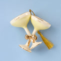 Personalized Champagne Glasses Ornament