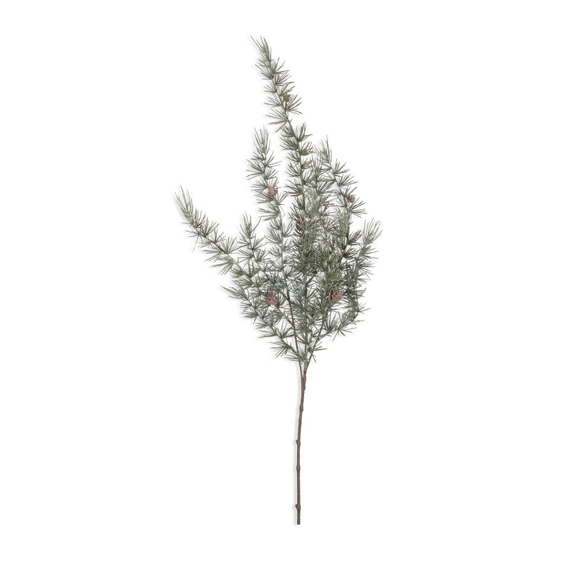 Artificial Cedar and Pinecone Branch