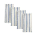 Blue Bay Stripe Dinner Napkins, Set of 4
