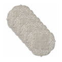 French Perle Linen Embroidered Round Placemats