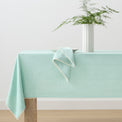 French Perle Solid Ice Blue 60x102 Tablecloth