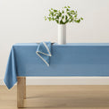 French Perle Solid Periwinkle 60x120 Tablecloth