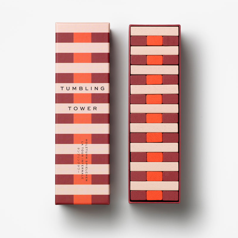 Red Tumbling Tower Game