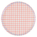 Gingham Reusable Large Plates, Set of 6