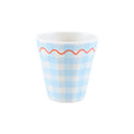 Gingham Reusable Cups, Set of 6