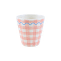 Gingham Reusable Cups, Set of 6