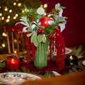 Daisy Emerald Green Glazed Vase