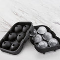 Black Round Silicone Ice Mold
