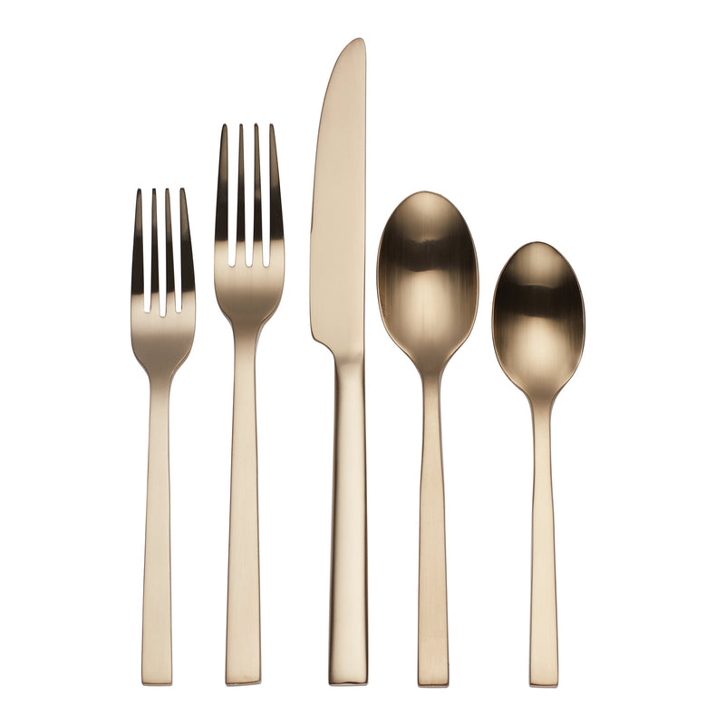 Chef's Table Champagne 20 Piece Everyday Flatware Set, Service For 4