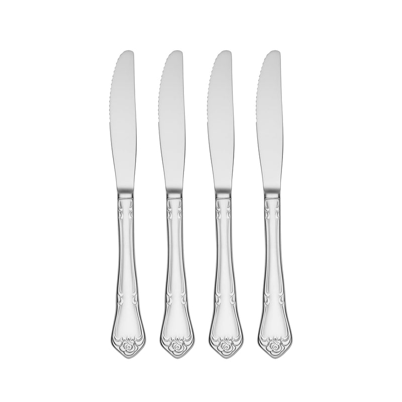1 Rose Dinner Knives, Set of 4