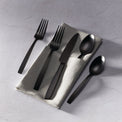 Clearview Black Satin 20-Piece Flatware Set
