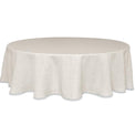 French Perle Solid Natural 70x70 Round Tablecloth