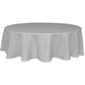 French Perle Solid Dove Grey 70x70 Round Tablecloth
